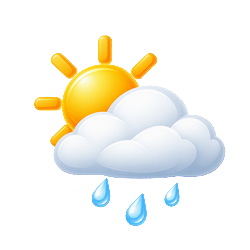 Rain showers and sunny spells