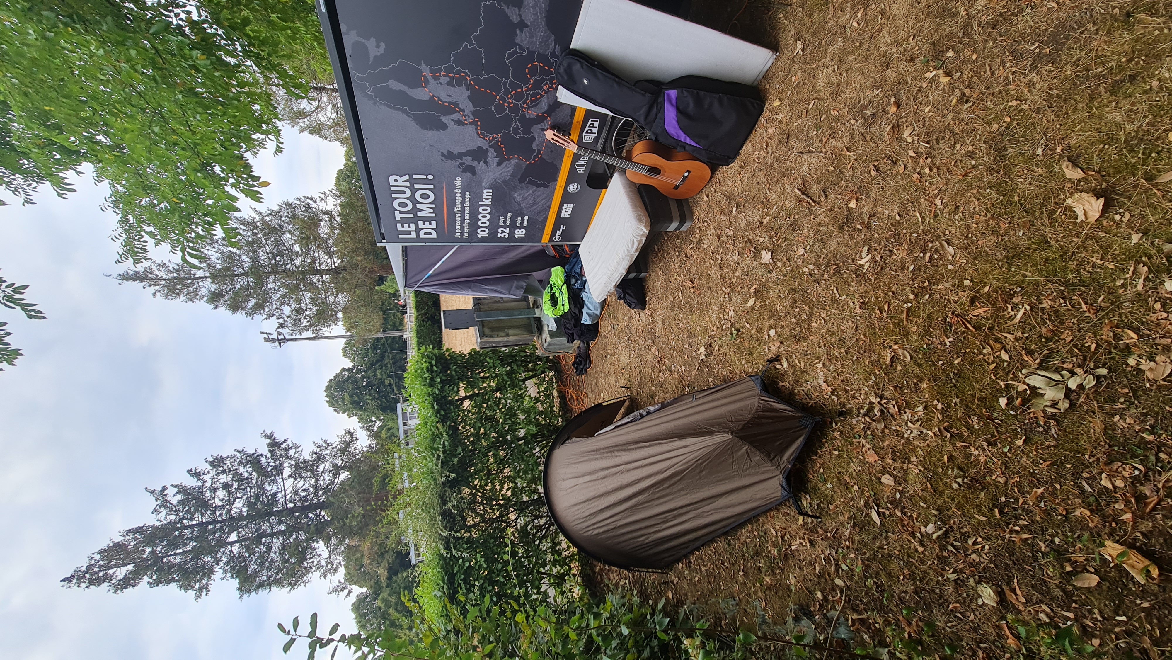 Installation dans un camping ce soir