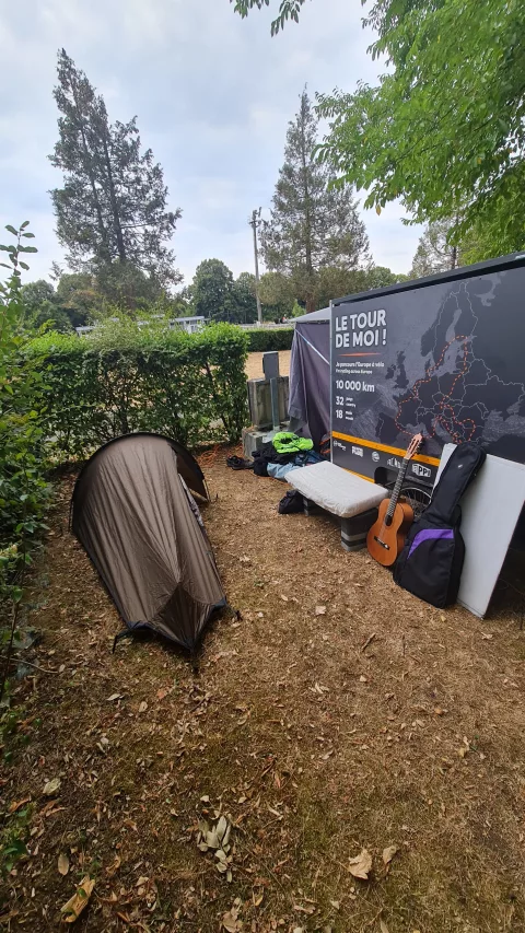 Installation dans un camping ce soir